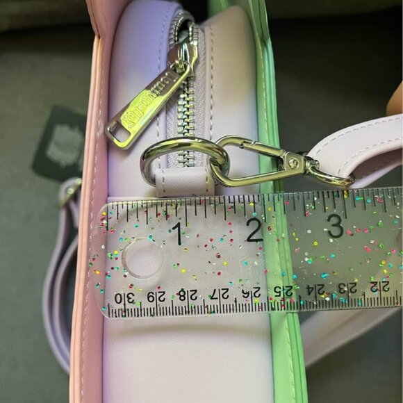 Loungefly Disney Ghost Minnie and Mickey Double Sided Crossbody Glow in the Dar - Picture 8 of 9